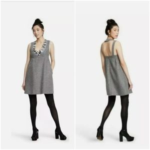 NEW Anna Sui for Target Metallic Gray Dress Size M